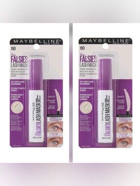 #190 Lot of 2 (two) Maybelline The Falsies Lash Mask Eyelash Conditioner